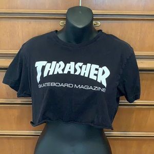 THRASHER size small cropped shirt